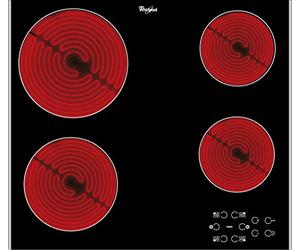 Whirlpool AKT8090LX Electric Hob, 60cm wide, 4 cooking zones, Stainless Steel