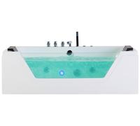 Corner Hot Tub with LED SAMANA 1620 x 760 mm White