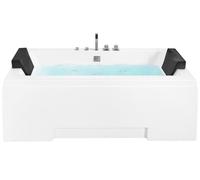 Whirlpool Bath with LED 1700 x 750 mm White GALLEY
