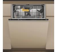 Whirlpool Integrated Dishwasher - B Rated Black control panel