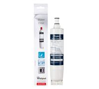 Whirlpool SBS200 Side-by-Side Refrigerator Water Filter, 0.287 kg, Activated Carbon, 6x6x30 cm, 6 Months, 1500 Liters, NSF Certified, White