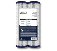 Whirlpool Whole House Water Filter, 30 Micron Pleated Cartridge WHKF-WHPL, Standard Capacity Sediment Filtration Reduces Sand, Soil, Silt & Rust, Protects Dishwasher and Laundry Appliances