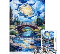 Whirlwind Bridge Jigsaw 1000 Pieces for Teenagers Improve Overall Mental Performance Mindful Soothing Leisure Game (50x75cm)