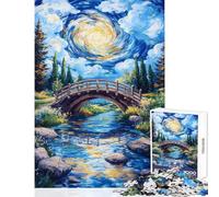 Whirlwind Bridge Jigsaws 1000 Pieces for Teenagers Boost Cognitive Clarity And Sharpness Mindful Calm Play Enjoyment (38x26cm)