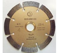 Whirlwind USA LSS 4 in. Dry or Wet Cutting General Purpose Power Saw Segmented Diamond Blades for Masonry Brick/Block Pavers Concrete Stone (Factory Direct Sale) (4")