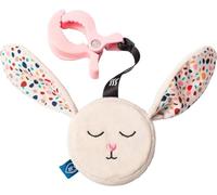 Whisbear Humming Bunny with Clip White | Pink Noise | Baby Sleep Aid | Baby Gifts | Baby Toys Newborn Baby Shower Gifts | Car Seat Toy | Pram Accessories Pram Toys | Baby Teddy | Baby Sleep Soother