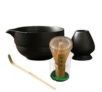 Whisk, Bowl Set, 12cm 's Bowl with Spout, Whisk Scoop Holder, 's Kit with Elegant Design, Tea Ceremony Set for Home and Kitchen Calm and Meditate