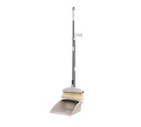 Whisk Broom ， Broom and Dustpan Set for Self-Cleaning Home Kitchen Office Garage Barber Shop Indoor Outdoor Use,Upright Dustpan Broom Set