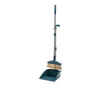 Whisk Broom ， Broom and Dustpan Set for Self-Cleaning Home Kitchen Office Garage Barber Shop Indoor Outdoor Use,Upright Dustpan Broom Set