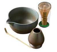 Whisk Set, Complete Kit With Bowls And Whisk, Ceramic Bowl With | Spout, Includes, Scoop, And Holder, Perfect For Traditional Tea Ceremony, For Tea Enthusiasts, 700g