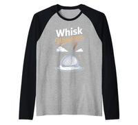 Whisk Whisperer Culinary Baking Chef Raglan Baseball Tee