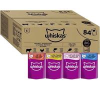 Whiskas 1+ Adult Mixed Selection in Jelly Wet Cat Food Pouch, Pack of 84