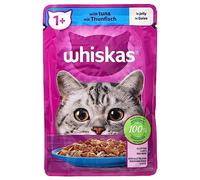 Whiskas 1+ Adult Wet Cat Food Pouches in Jelly with Tuna 85g
