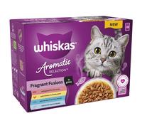 WHISKAS 1+ Cat Pouches Aromatic Fusion in Gravy 12x85g