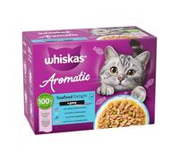 Whiskas 1+ Aromatic Selection Seafood Delight in Gravy - 12 x 85g