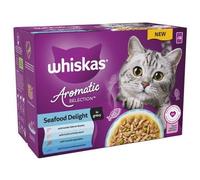 Whiskas 1+ Aromatic Selection Seafood Delight in Gravy - 12 x 85g