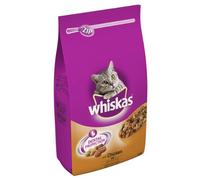 whiskas 1+ Dry Cat Food for Adult Cats with Chicken, 1 Bag (1 x 10 kg)