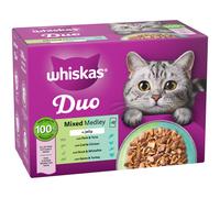 Whiskas 1+ Duo Mixed Medley in Jelly - Saver Pack: 96 x 85g