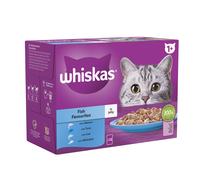 Whiskas 1+ Fish Favourites in Jelly - 48 x 85g