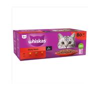 Whiskas 1+ Cat Pouches Classic Meals Giant Pack in Gravy - 80 x 85g