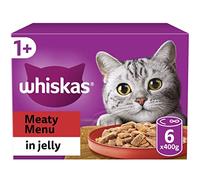 Whiskas 1+ Cat Tins Meaty Menu in Jelly - 6 x 400g