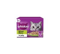 Whiskas 1+ Mixed Selection in Jelly 48 x 85 g Pouches, Adult Cat Food, Pack of 4 (12 x 85 g)