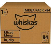 Whiskas 1+ Mixed Selection in Jelly 84x85g Pouches, Adult Cat Food