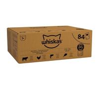 Whiskas 1+ Mixed Selection in Jelly 84x85g Pouches, Adult Cat Food