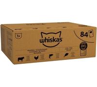 Whiskas 1+ Mixed Selection in Jelly 84x85g Pouches, Adult Cat Food