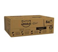 whiskas 1 plus Adult Tasty Duo in Jelly 84 Pouches, Adult Wet Cat Food, Surf and Turf, Megapack (84 x 85 g)