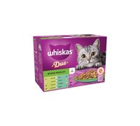 WHISKAS 1+ Cat Pouches Duo Mixed Medley in Jelly 12x85g