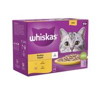 Whiskas 11+ Senior Pouches in Jelly - 48 x 85g Poultry Feasts in Jelly