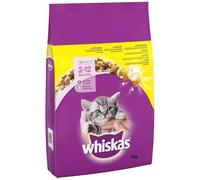 whiskas 14kg Kitten Junior Complete Dry Cat Food Chicken Cat Biscuits