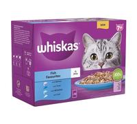 Whiskas 7+ Senior Pouches in Jelly - Multibuy: 96 x 85g Fish Selection in Jelly