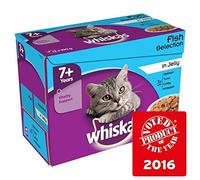 Whiskas 7+ Cat Pouches Fish in Jelly 12 x 100g (PACK OF 4)