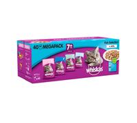 Whiskas 7+ Fish Selection In Jelly Mega Pack, 40 x 100 g