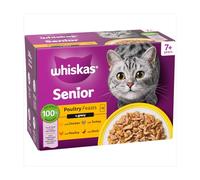 Whiskas 7+ Cat Pouches Poultry Feasts in Gravy - 12 x 85g
