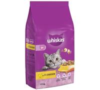 Whiskas 7+ Senior Chicken 4 x 1.9 kg Bags, Senior Dry Cat Food