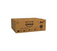 Whiskas 7+ Senior Mixed Selection in Jelly 84 Pouches, Senior Wet Cat Food, Megapack (84 x 85 g)