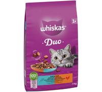 WHISKAS DUO Adult Dry Cat Food 7kg Surf & Turf