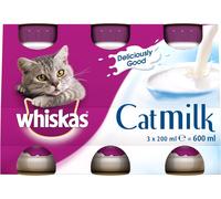 Whiskas Cat Milk 15 X 200 Ml Bottles, Complementary Cat Food for Kittens over Ag