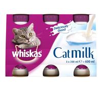 Whiskas Cat Milk 15 x 200 ml bottles, Complementary Cat Food for Kittens over aged 6 weeks