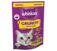 Whiskas Crunch Cat Treats 100 g- Delicious Crunchy Snacks for Cats (Pa