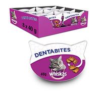 Whiskas Dentabites Cat Snack, Chicken, Pack of 8 (8 x 40 g)