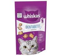 Whiskas Dentabites Cat Treats with Tasty Chicken - Oral Health Support for Cats 40 g (Pack of 6)