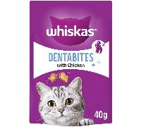 Whiskas Dentabites Cat Treats with Chicken 40 g