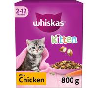 Whiskas Junior Chicken Pack of 5 x 800 g Bags, Kitten Cat Dry Food
