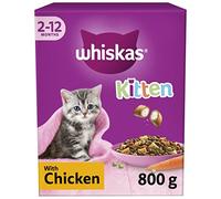 Whiskas Junior Chicken Pack of 5 x 800 g Bags, Kitten Cat Dry Food