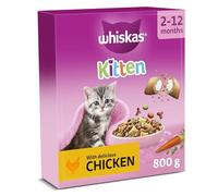 Whiskas Junior Chicken Pack of 5 x 800 g Bags, Kitten Cat Dry Food