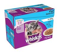 Whiskas Kitten Cat Food Fish Selection in Jelly, 12 x 100g